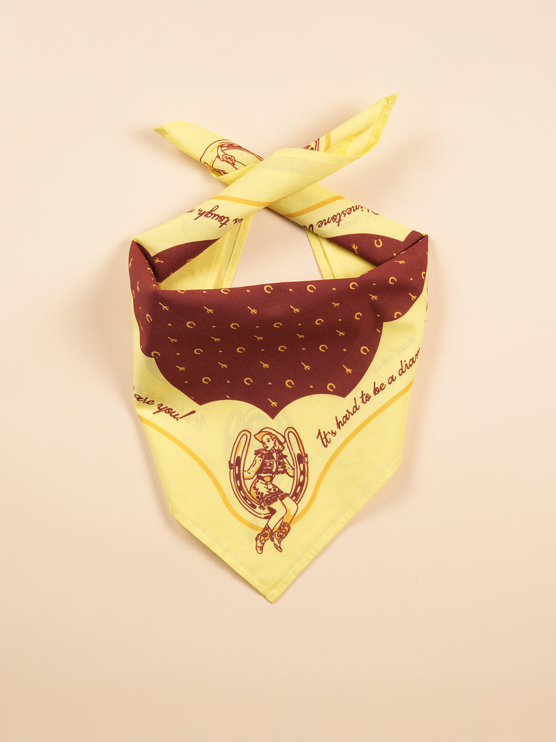 Vintage bandanas by Hankeys, western bandana headbands or dog bandanas. This premium cotton bandana is perfect for rodeos, western style, festivals, and everyday adventure. Retro hand-drawn designs are the perfect accessories.