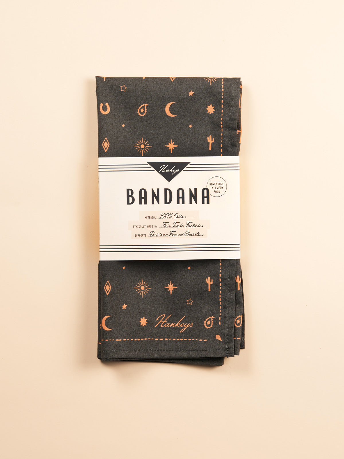 Vintage bandanas by Hankeys, classic bandana headbands or dog bandanas. This premium cotton bandana is perfect for hiking, western road trips, festivals, and everyday adventure. Retro hand-drawn designs are the perfect accessories. 