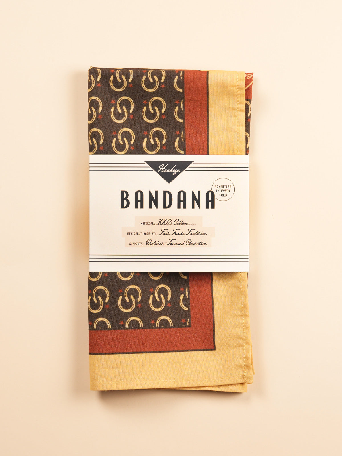 Vintage bandanas by Hankeys, Western style bandana headbands or dog bandanas. This premium cotton bandana is perfect for hiking, ranching, and everyday adventure. Retro hand-drawn designs are the perfect accessories. 