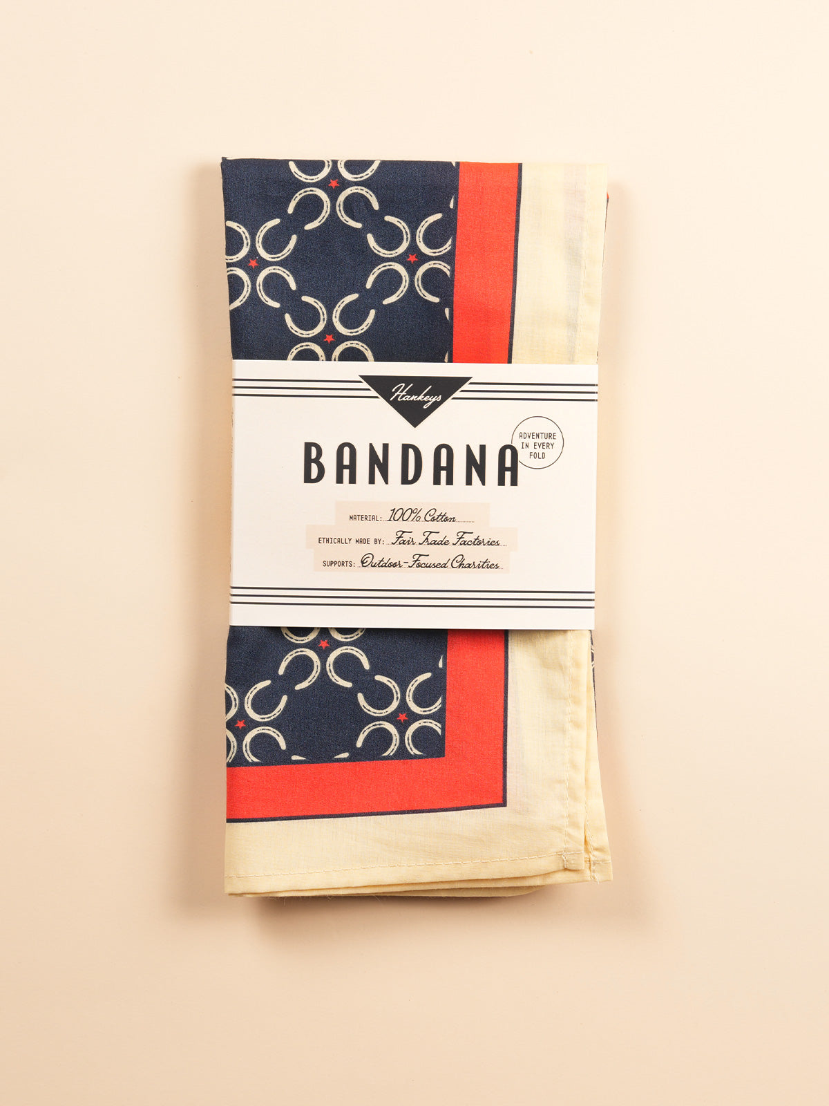 Vintage bandanas by Hankeys, Western style bandana headbands or dog bandanas. This premium cotton bandana is perfect for hiking, ranching, and everyday adventure. Retro hand-drawn designs are the perfect accessories. 